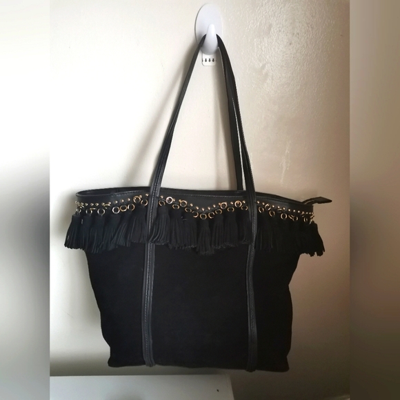 Rebecca Minkoff Handbags - Rebecca Minkoff Black Multi Tassel Suede Tote, Blake Suede Shoulder Bag